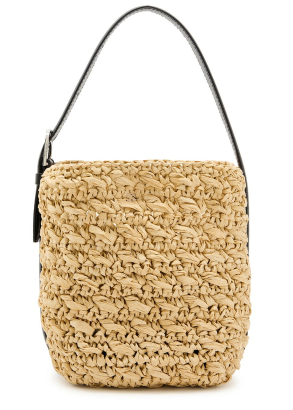 Photo: Toteme Belted Small Paper Raffia Tote - Natural - One Size