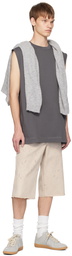 N.Hoolywood Gray Crewneck Tank Top