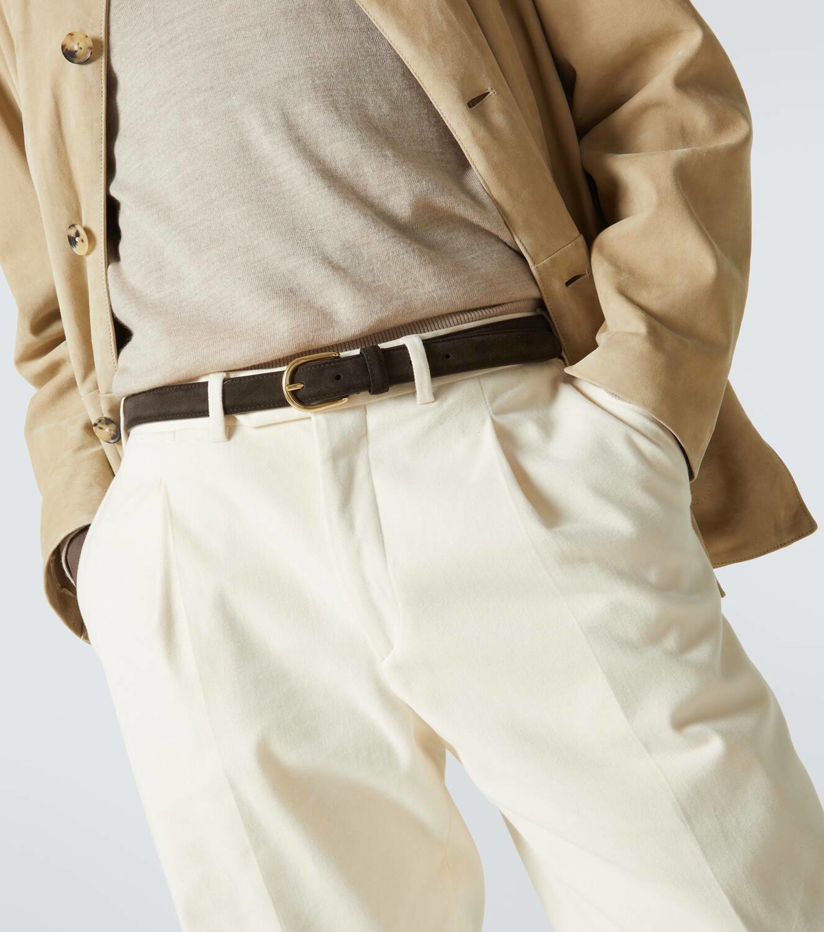 Saman Amel Cardon suede belt