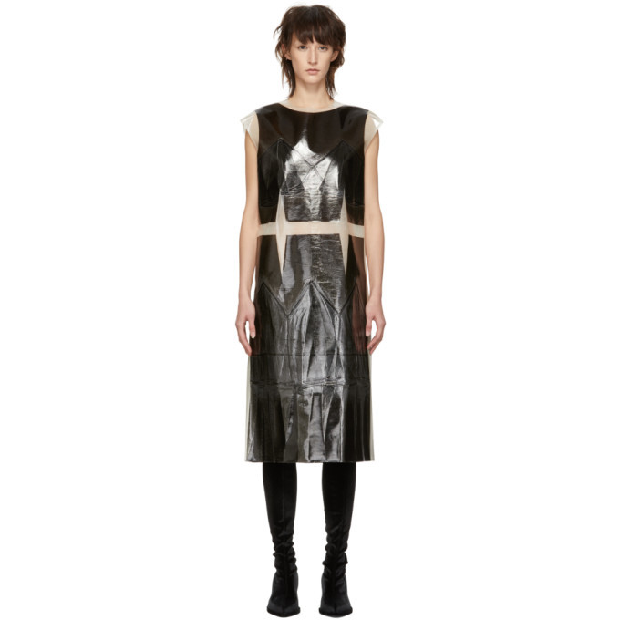 Maison Margiela Black and White Transparent Geo Dress Maison Margiela