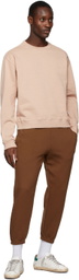 M.A. Martin Asbjørn SSENSE Exclusive Tan Cropped Sweatshirt