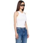 Givenchy White Slim Fit 'Givenchy Paris' Tank Top