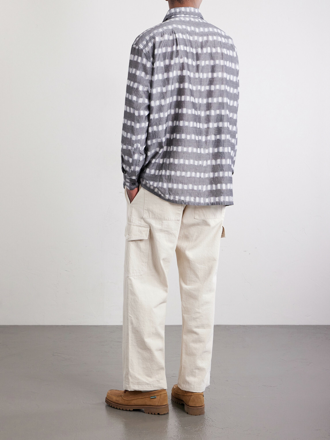 Monitaly - Milano Printed Cotton Shirt - Gray