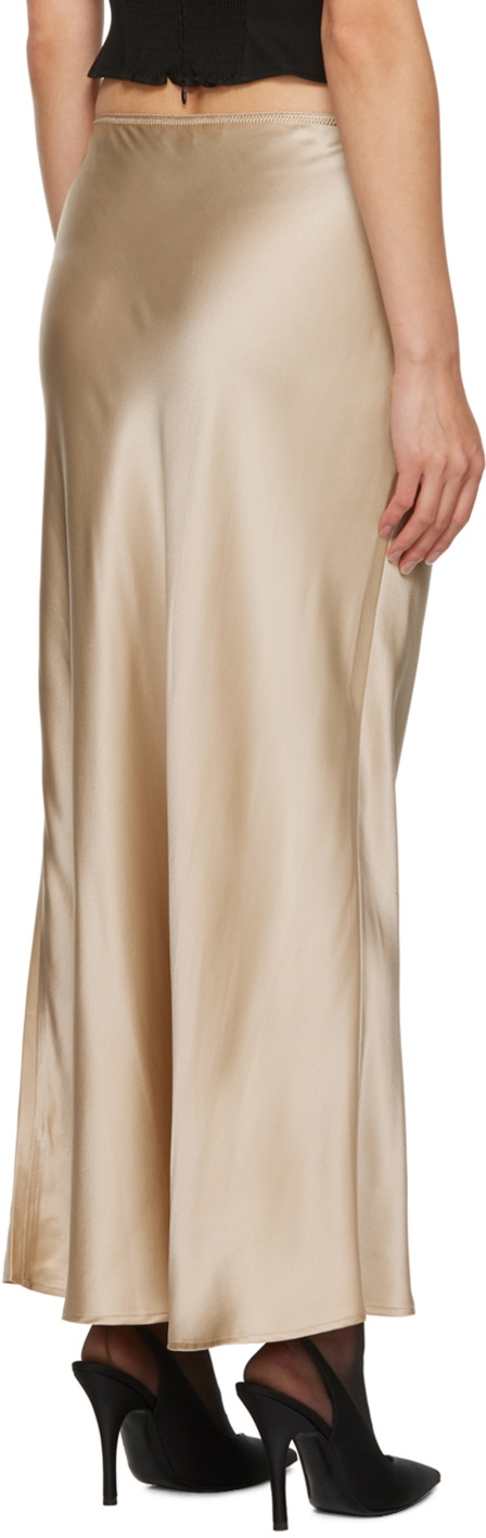 Reformation Beige Layla Maxi Skirt