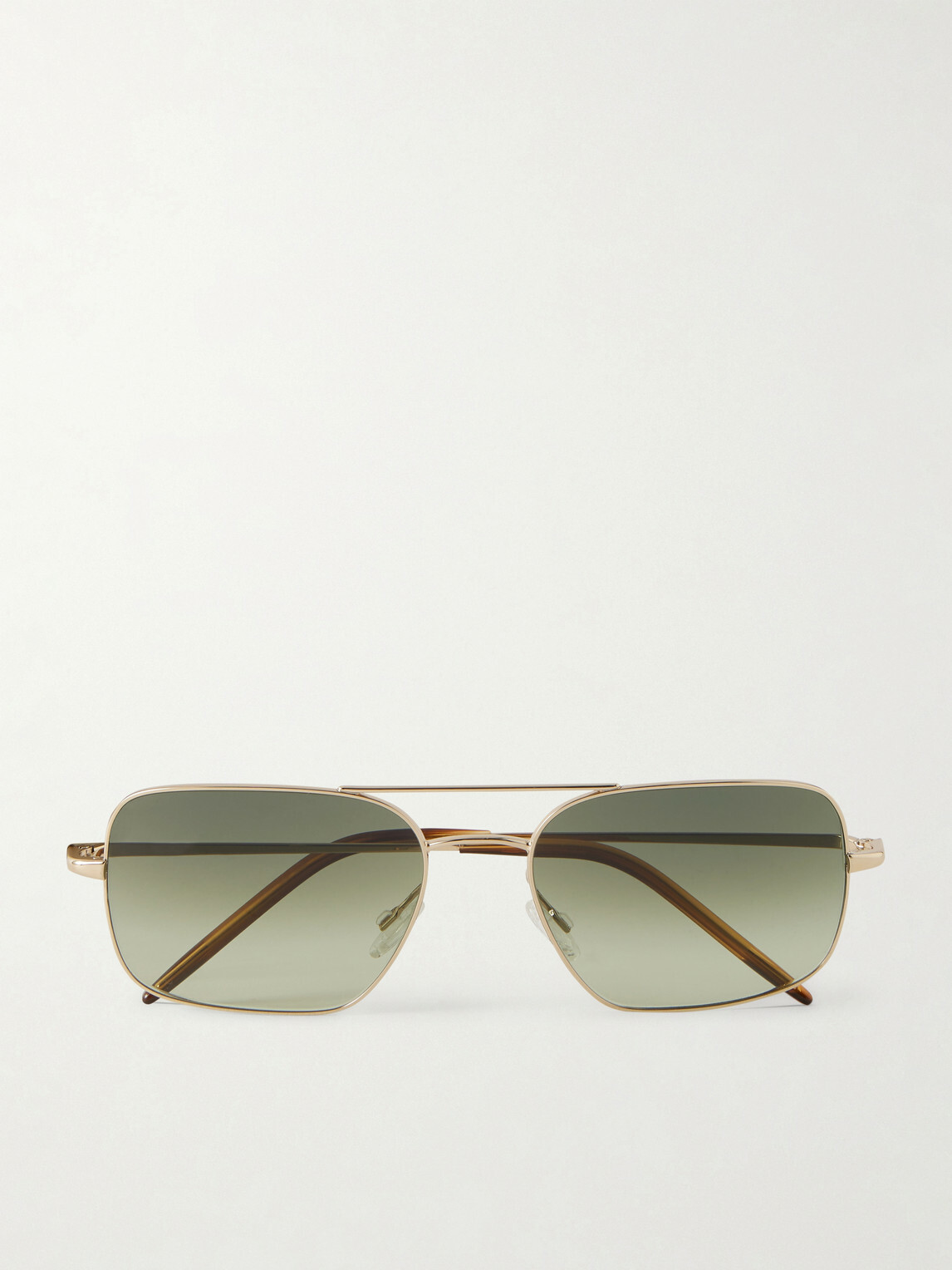 Oliver Peoples - Victory II Aviator-Style Gold-Tone Sunglasses