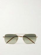 Oliver Peoples - Victory II Aviator-Style Gold-Tone Sunglasses