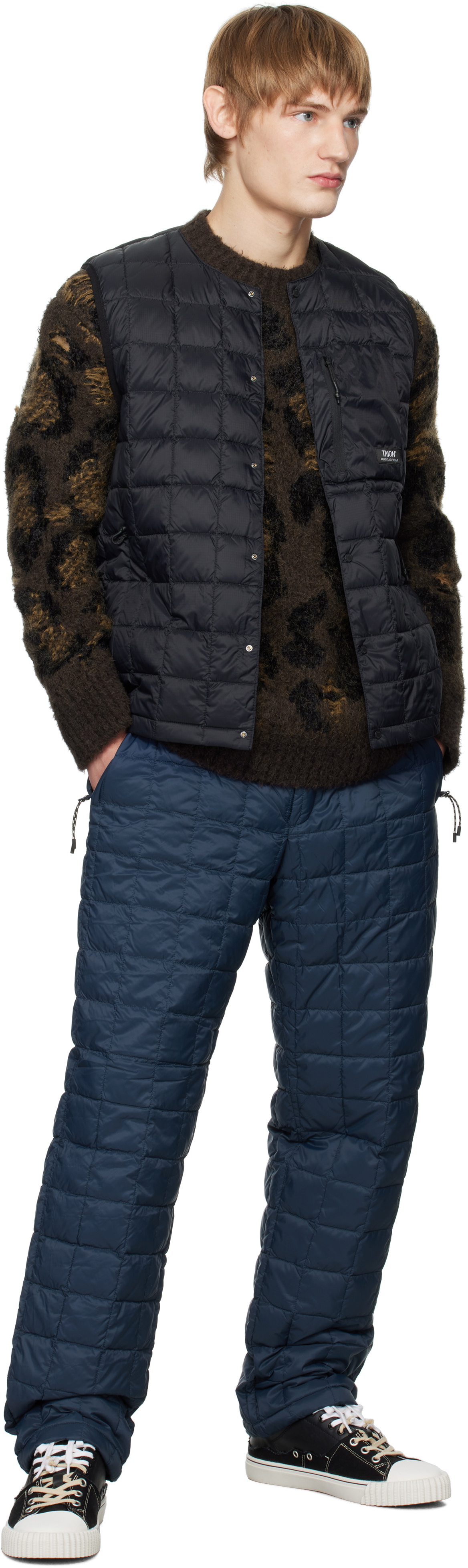 TAION Navy Mountain Down Trousers
