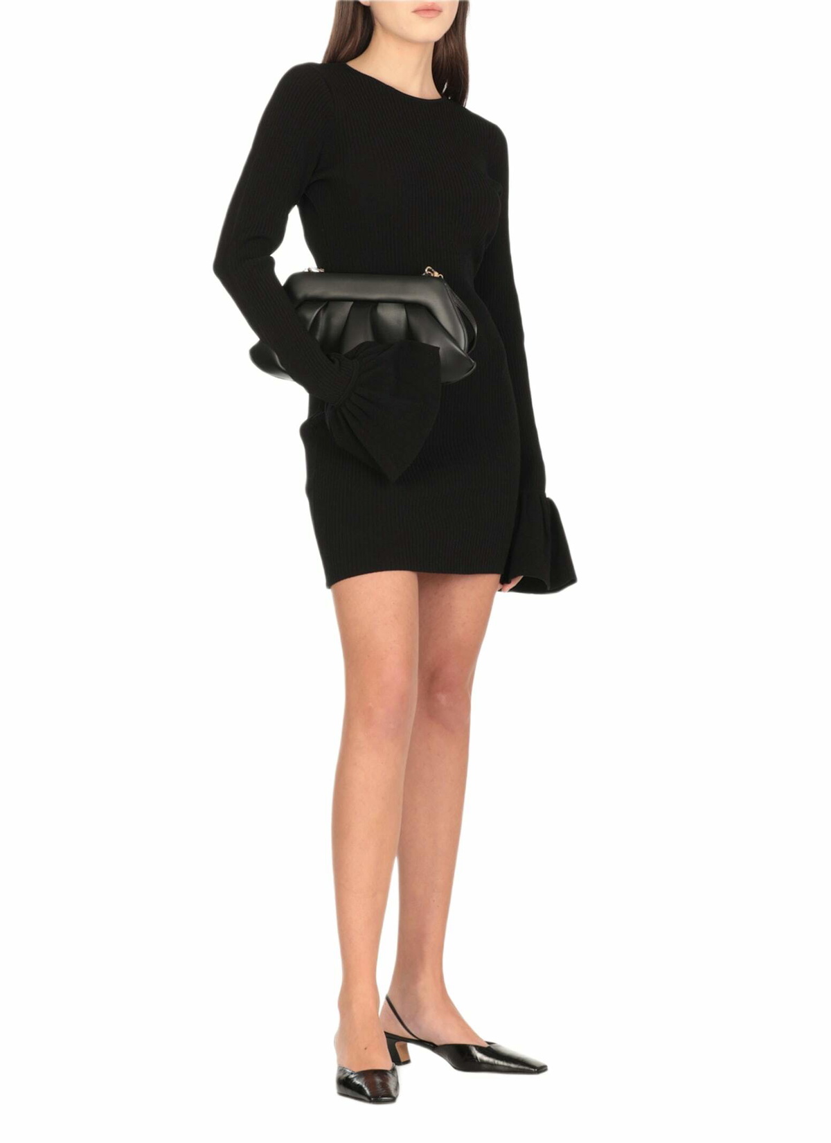Rotate by Birger Christensen Knit Mini Cutout Dress ROTATE Birger  Christensen