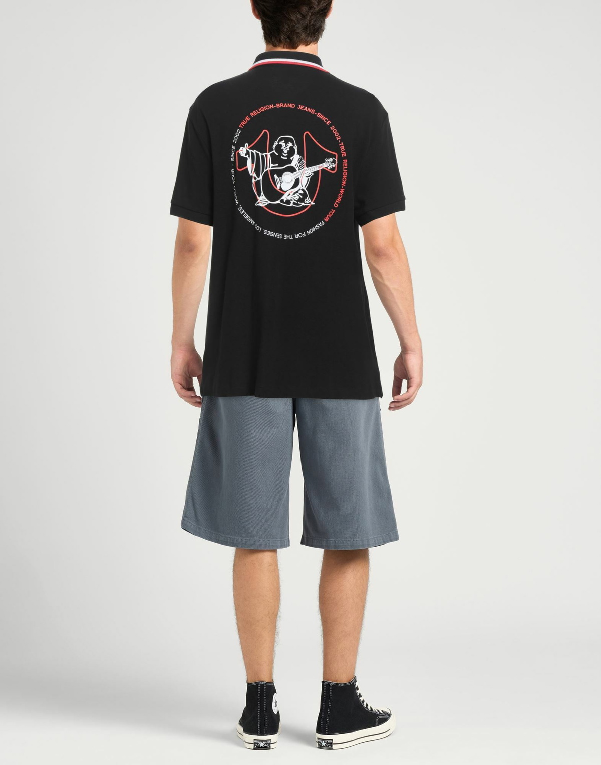 True Religion Mens Polo shirt in Black