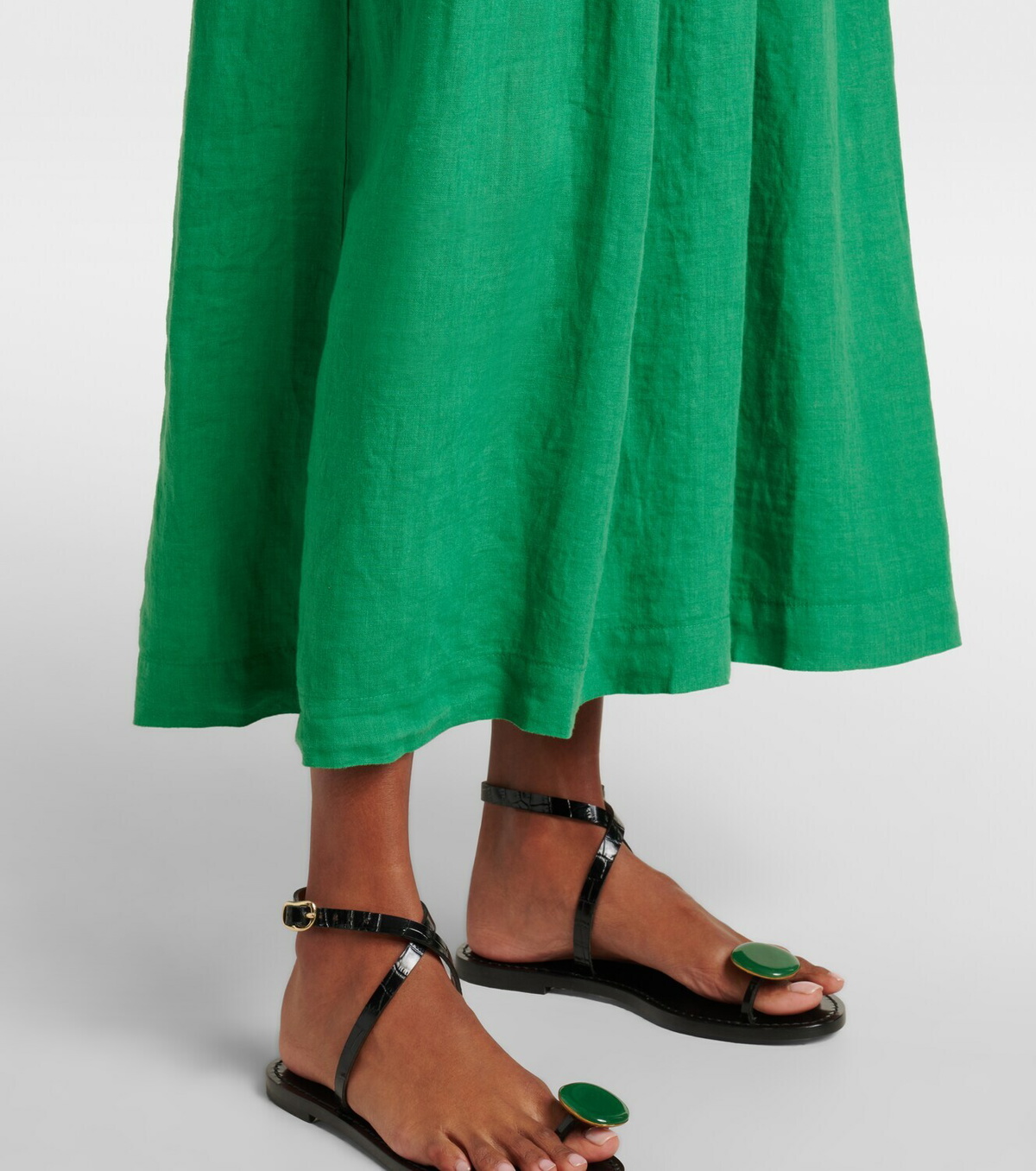 Velvet Linda linen maxi skirt