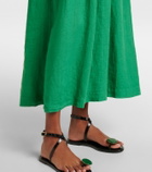 Velvet Linda linen maxi skirt