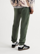 adidas Originals - Tapered Logo-Print Cotton-Jersey Sweatpants - Green