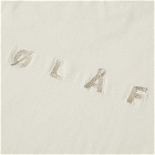 Olaf Hussein Men's Chainstitch T-Shirt in Off White