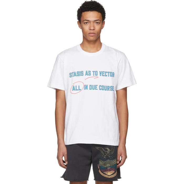 Photo: Sacai White Stasis As To Vector T-Shirt