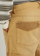 Wales Bonner Sierra Panelled Canvas Trousers Sand