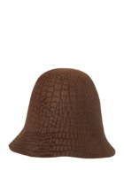 Renata Cloche Hat in Brown