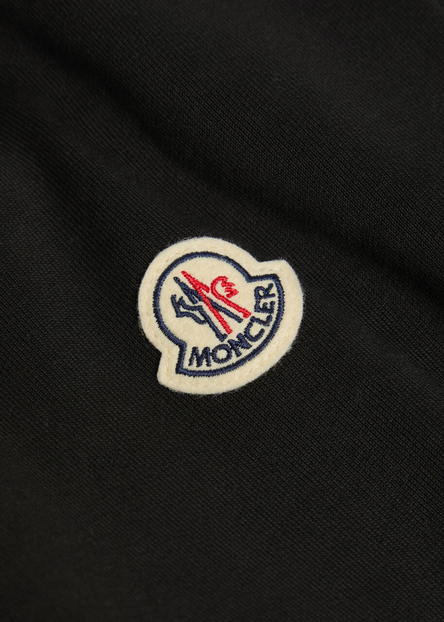 Moncler Logo-appliquéd Cotton Sweatshirt Black