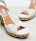 Aquazzura Carina leather espadrille wedges
