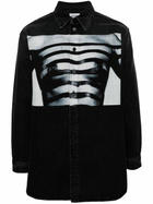 Jean Paul Gaultier Body Marinière Denim Shirt