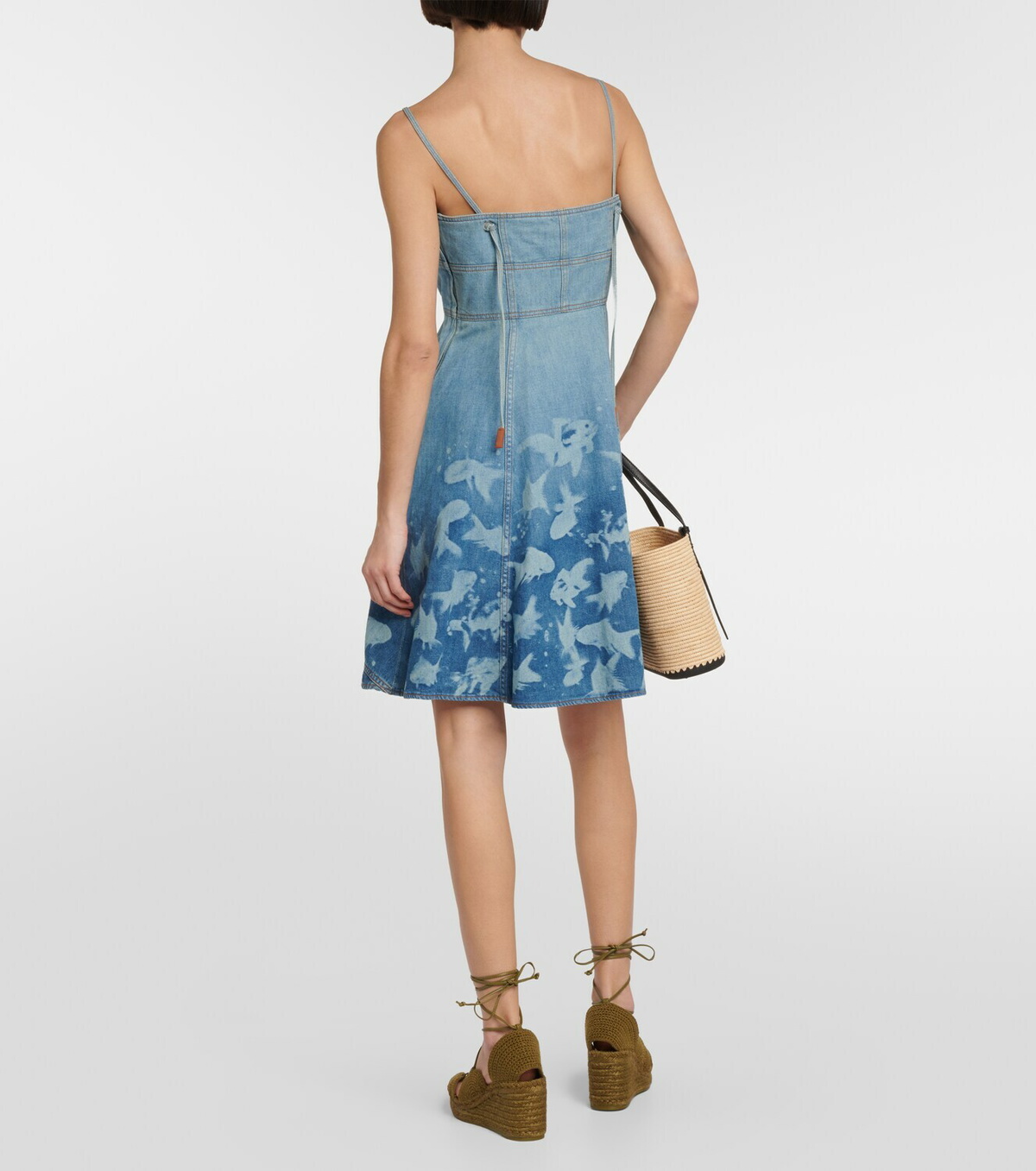 Loewe Paula's Ibiza printed denim minidress Loewe
