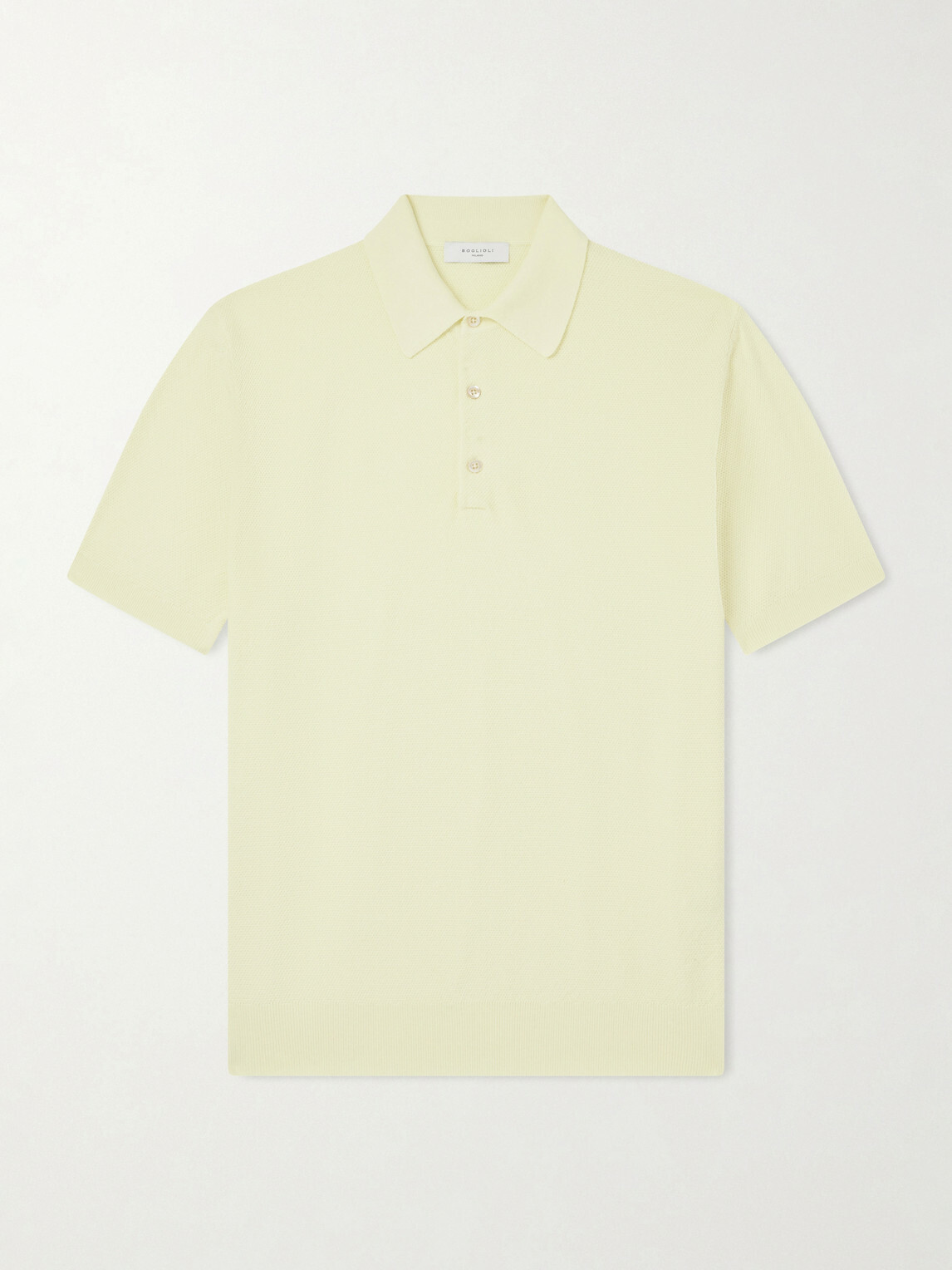 Boglioli - Cotton-Piqué Polo Shirt - Yellow
