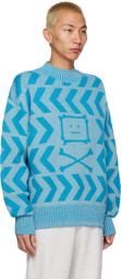 Acne Studios Blue Pattern Sweater