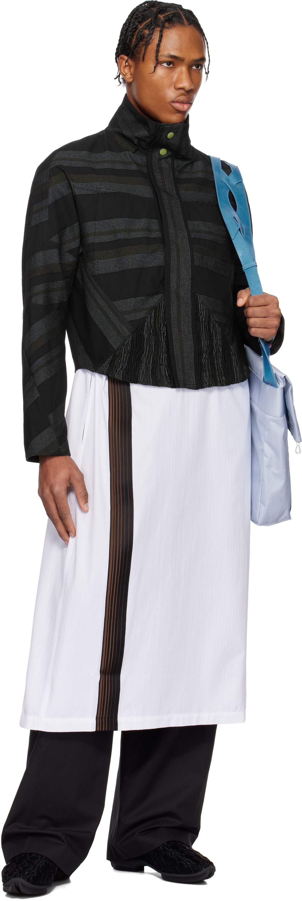 Kiko Kostadinov Black Zafar Cropped Jacket Kiko Kostadinov