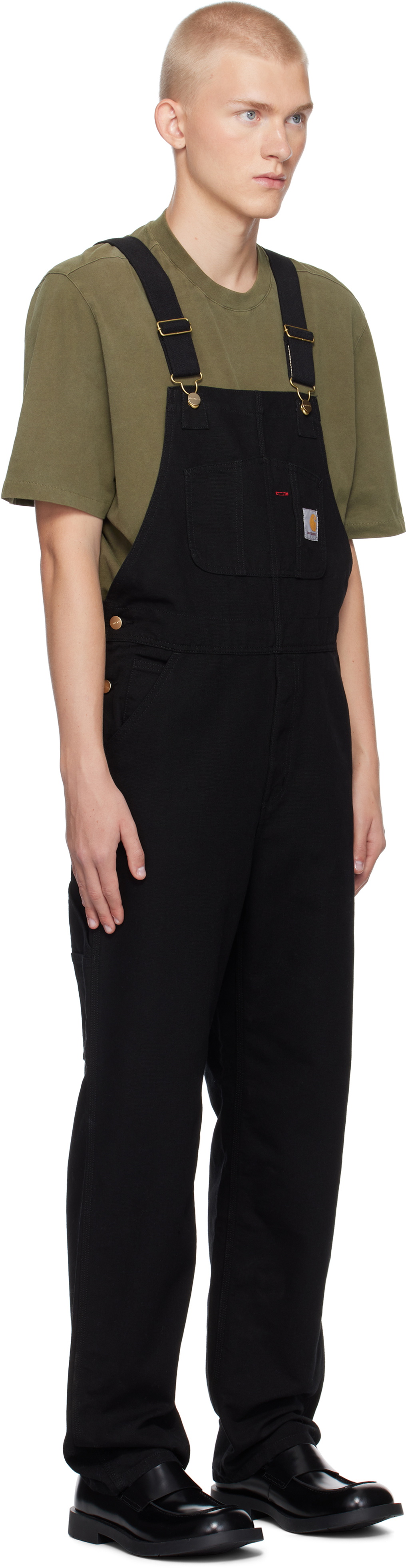Carhartt Work In Progress Black Bib Overalls