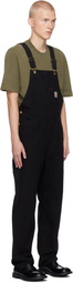 Carhartt Work In Progress Black Bib Overalls