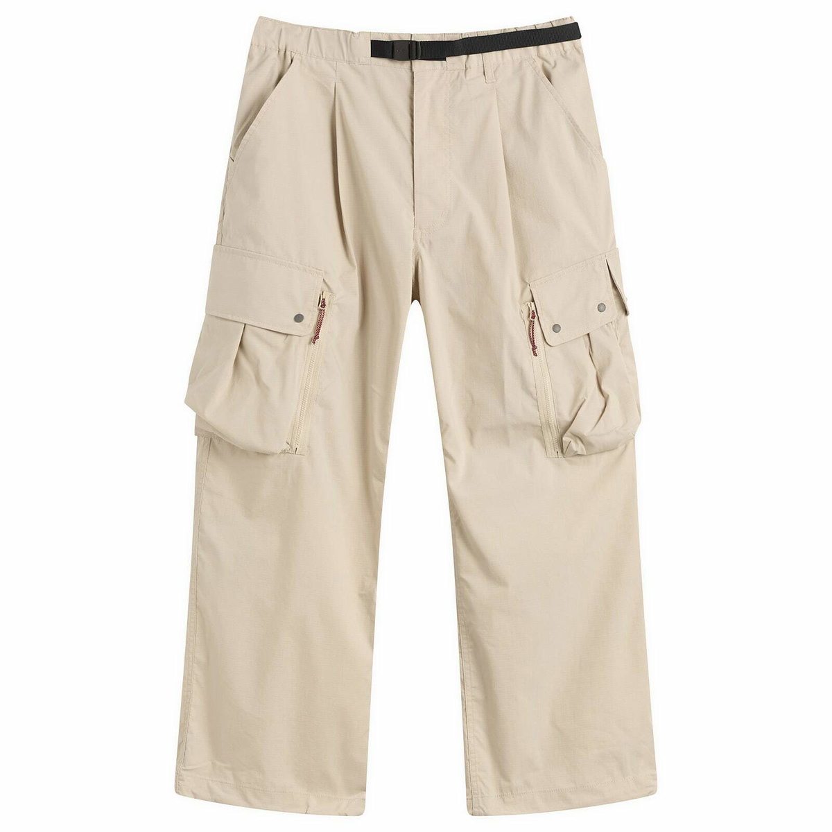 NANGA Men's Hinoc Ripstop Field Cargo Trousers in Light Grey