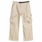 NANGA Men's Hinoc Ripstop Field Cargo Trousers in Light Grey