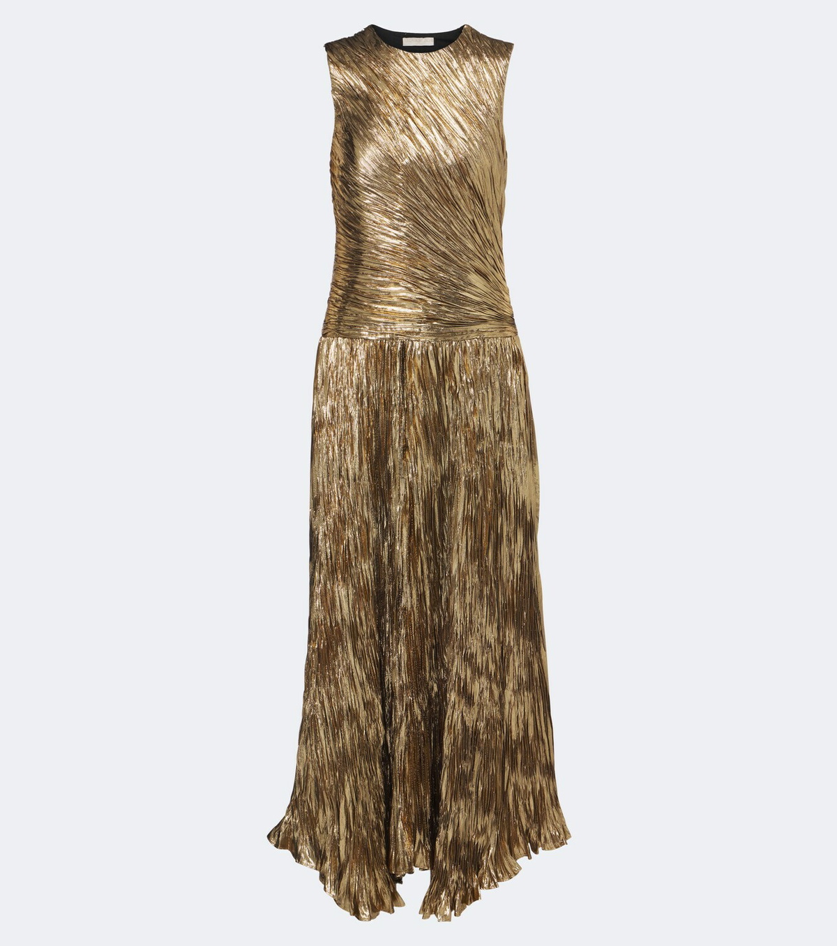 Ulla Johnson Eugenia pleated lamé gown