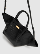 DEMELLIER Midi New York Croc Effect Leather Bag
