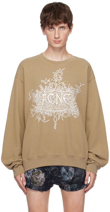 Photo: Acne Studios Beige Glow-In-The-Dark Sweatshirt