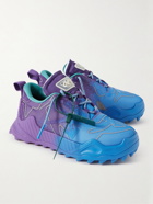 Off-White - Odsy-100 Leather and Rubber-Trimmed Mesh Sneakers - Purple