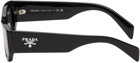 Prada Eyewear Black Logo Sunglasses