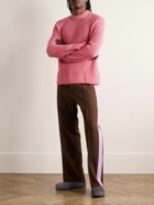 Marni - Ribbed Virgin Wool and Cashmere-Blend Sweater - Pink