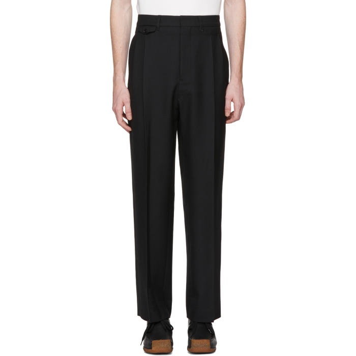Photo: Lemaire Black Two Pleat Trousers