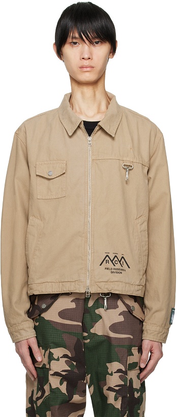 Photo: Reese Cooper Beige 'Research Division' Jacket