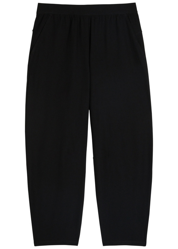 Photo: Eileen Fisher Barrel-leg Crepe Trousers Black