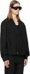 BALMAIN Black Wool 2-Button Jacket