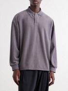 Graphpaper - Cotton-Blend Piqué Polo Shirt - Gray