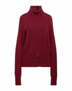 Manila Grace Womens Turtleneck Garnet