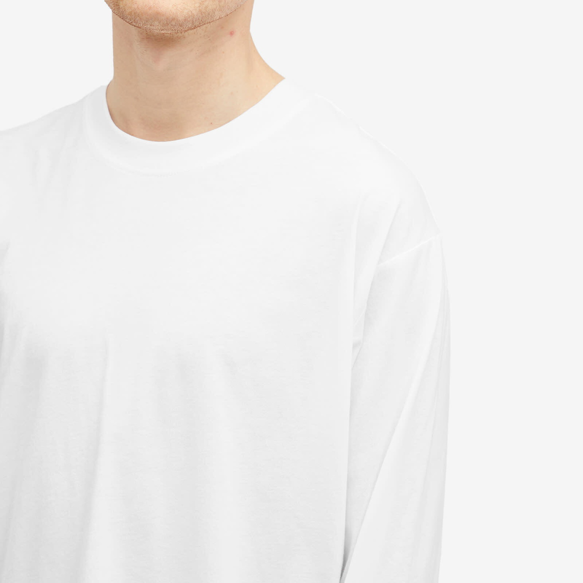 Dries Van Noten Men's Hemron Poplin Back Long Sleeve T-Shirt in