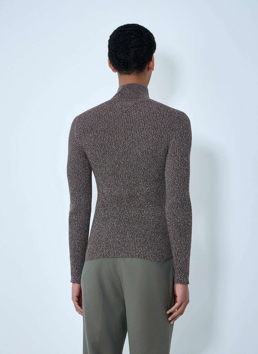 Prada High Neck Zip Sweater