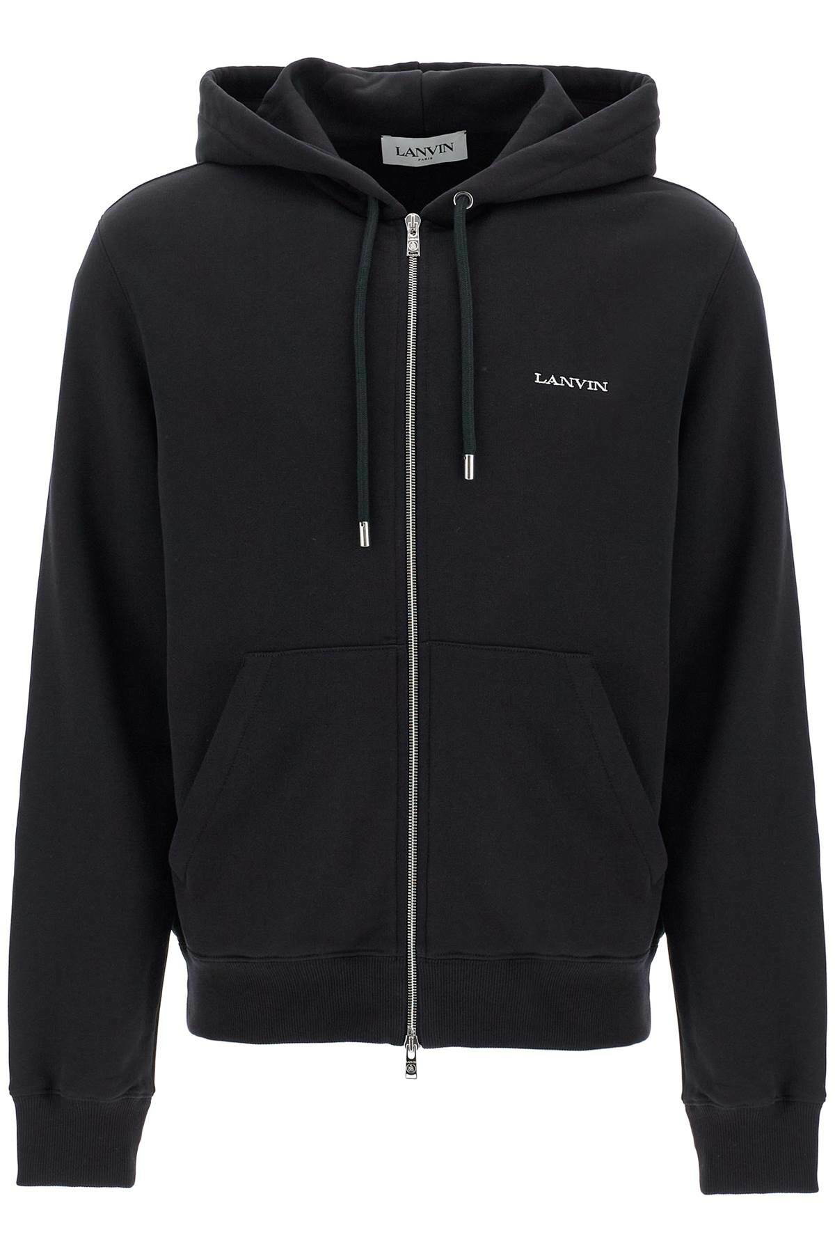 スウェット・トレーナー LANVIN RMSS0004 J209A23 10 Sweatshirts Black LANVIN hooded sweatshirt with zipper Black Lanvin