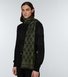 Alexander McQueen - Reversible Skull wool scarf