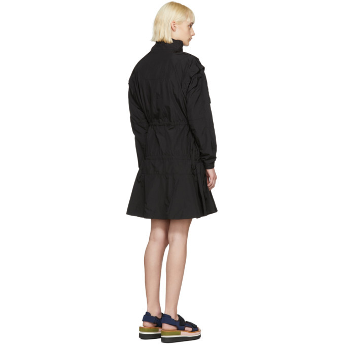 self portrait mini black dress Black and Gold Chiffon Mini Dress