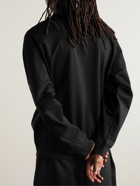 Y-3 - Panelled Organic Cotton-Blend Jersey and Ripstop Sweatshirt - Black