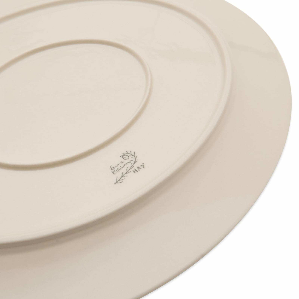 HAY x Emma Kohlmann La Pittura Oval Serving Platter in Olive Grove 